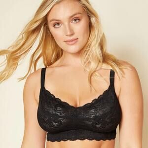 Cosabella Black Never Say Never Curvy Sweetie Lace Bralette Size M